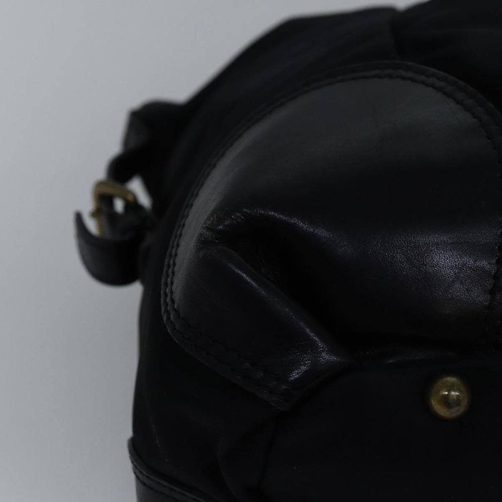 BURBERRY Blue Label Tote Bag Nylon Black Auth bs14565 - Picture 9 of 16